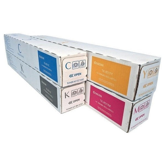 Kyocera TK-8517 Toner Cartridge Set (TK8517K, TK8517C, TK8517M, TK8517Y)